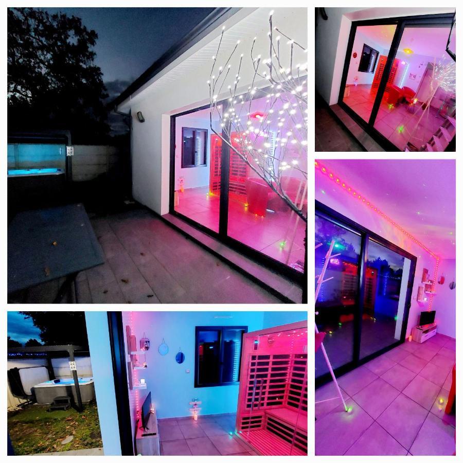 Un Sejour Romantique En Couple Avec Jacuzzi Prive Chromotherapie Jardin Maison Privee 伊素 外观 照片